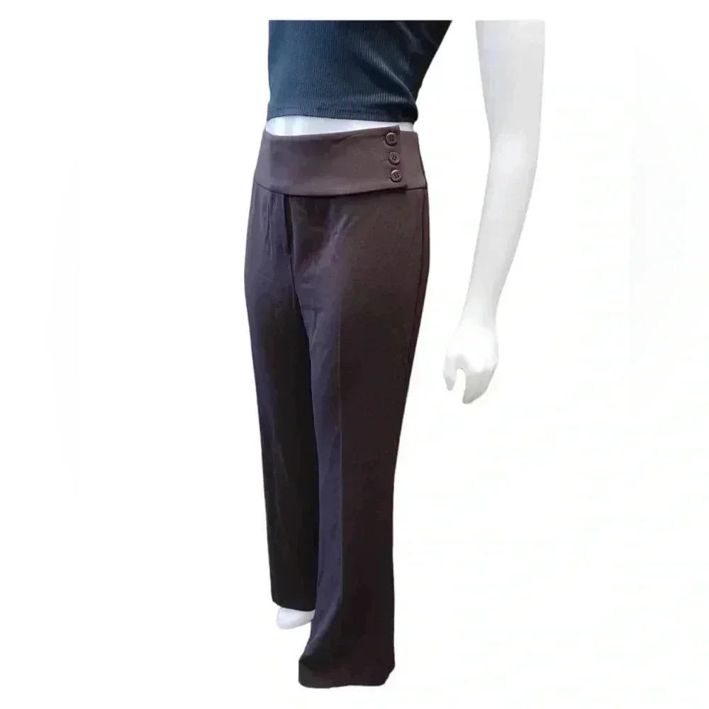 600 West Brown Stretch  Dress Pant Flare Size 6